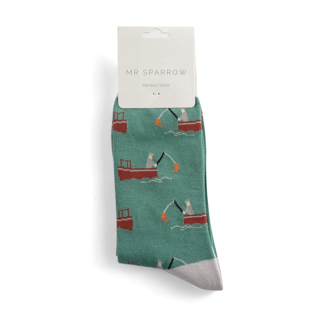 Bamboo Socks For Men - Gone Fishing