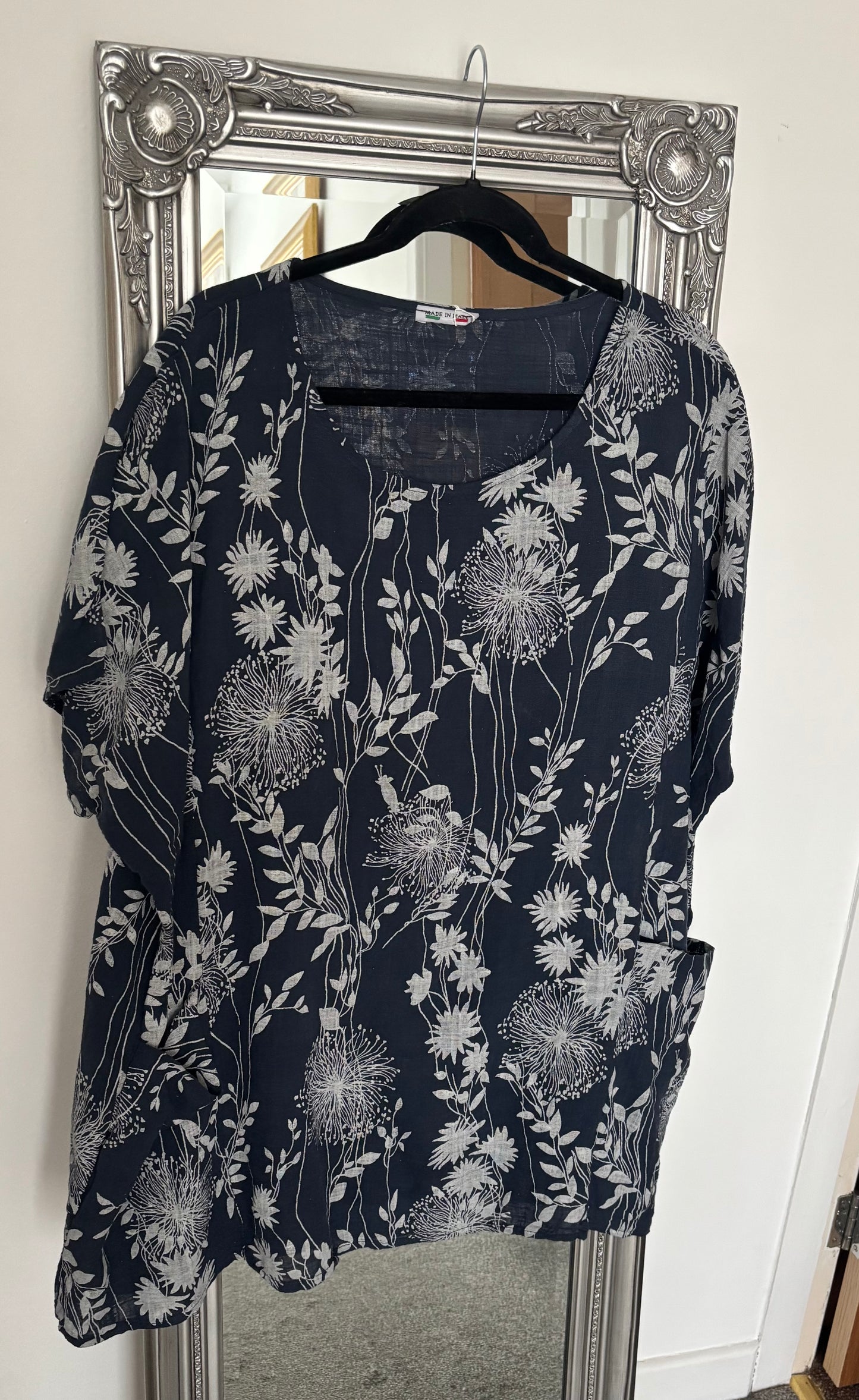 Cotton Plus Size Tunic With Pockets