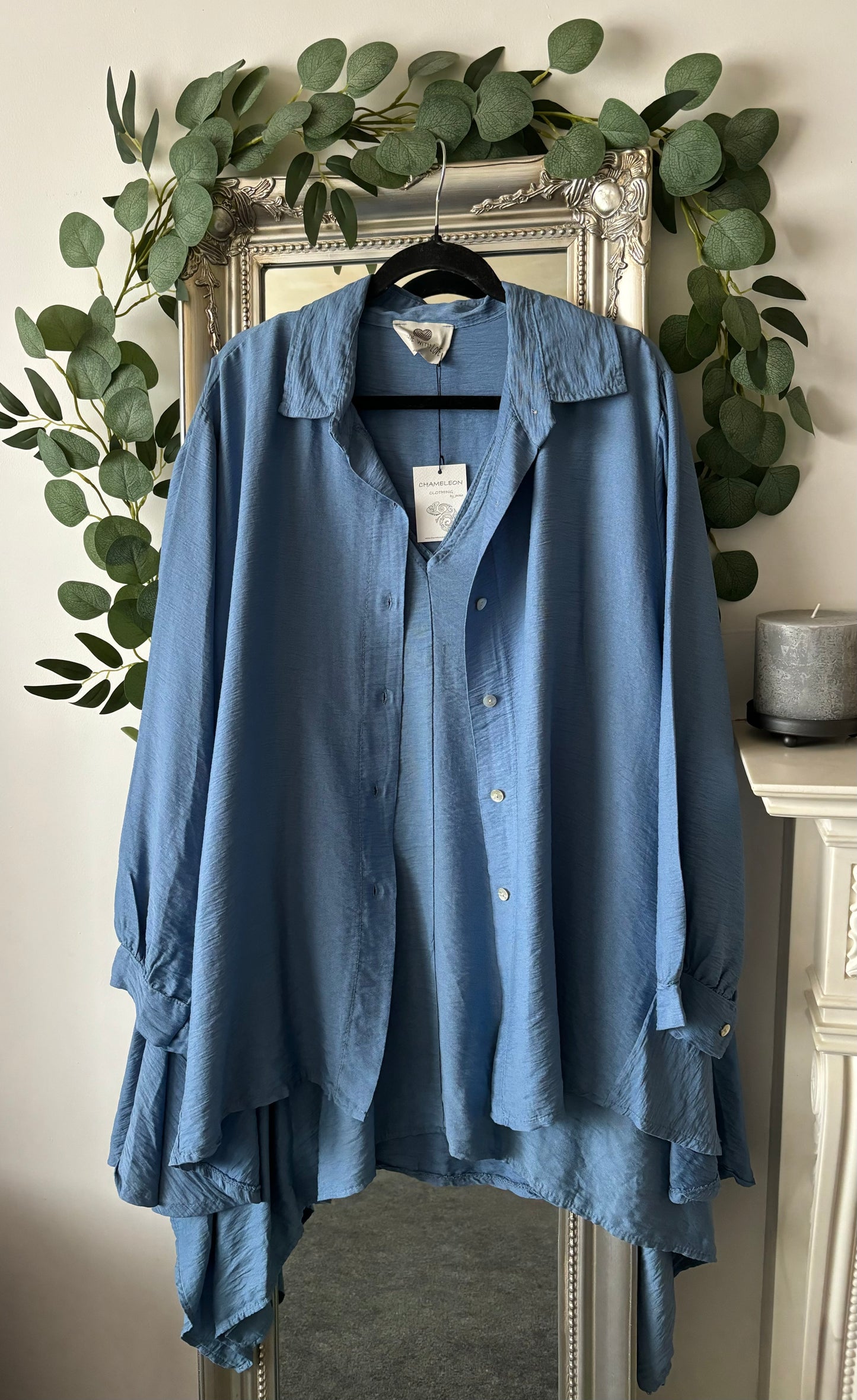 Plus Size Plain Shirt/Jacket