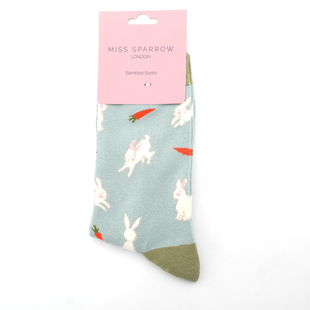 Bamboo Socks For Women - Bunnies & Carrots