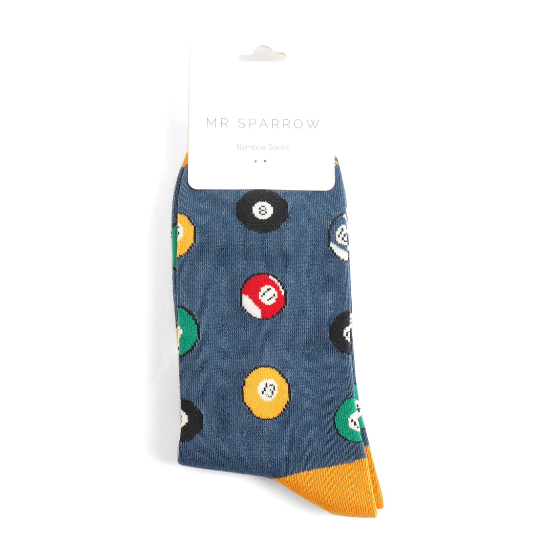 Bamboo Socks For Men - Pool Balls