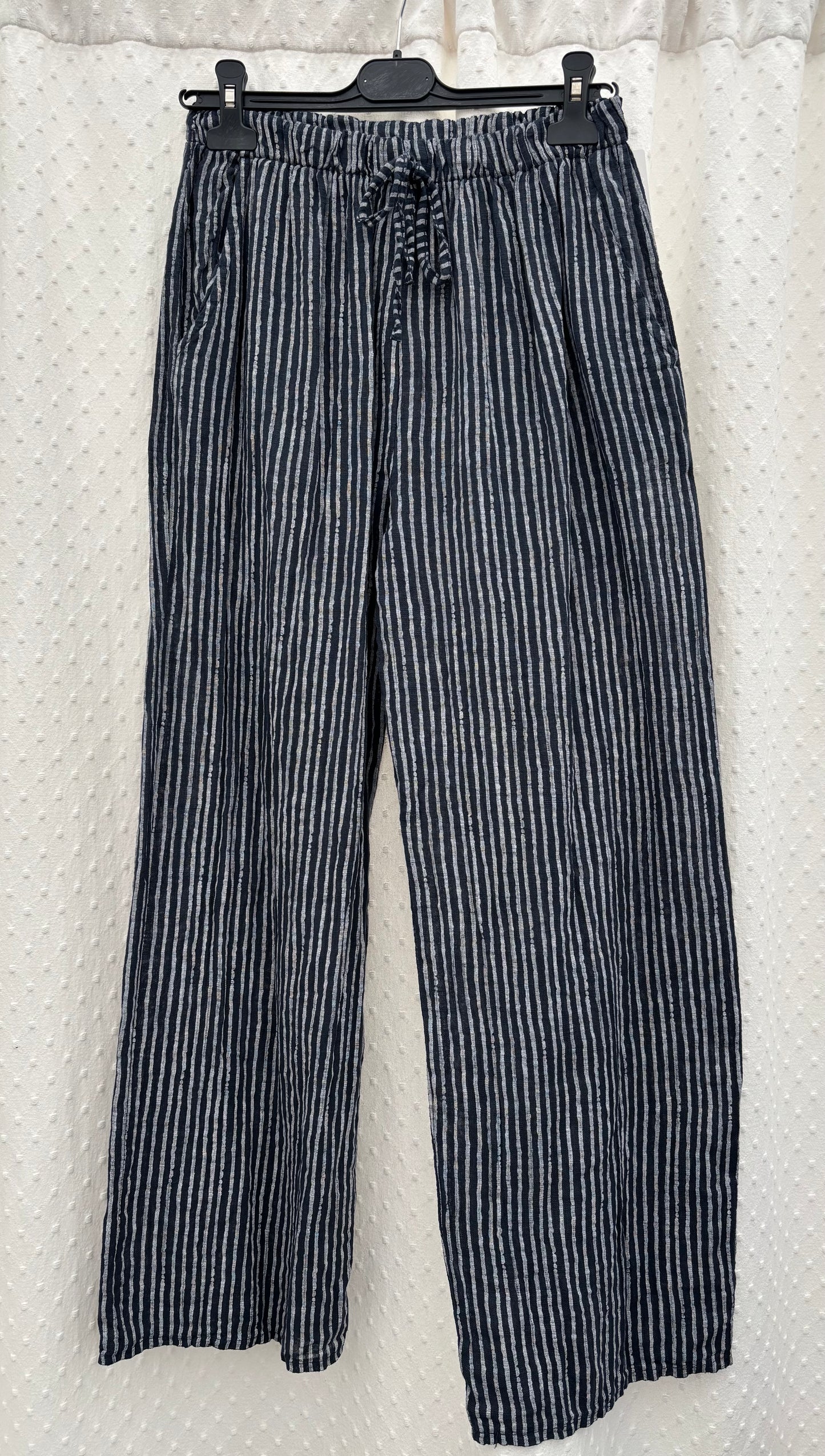 Striped Cotton Trousers