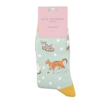 Bamboo Socks For Women - Cats & Spots