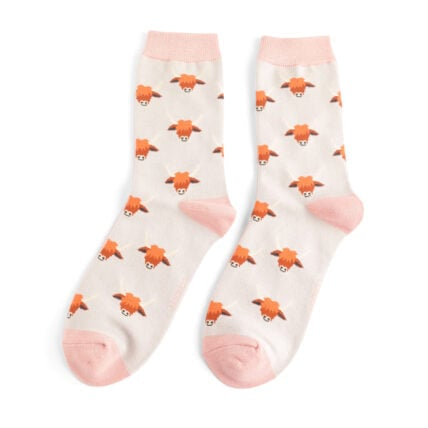 Bamboo Socks For Women - Highland Cows