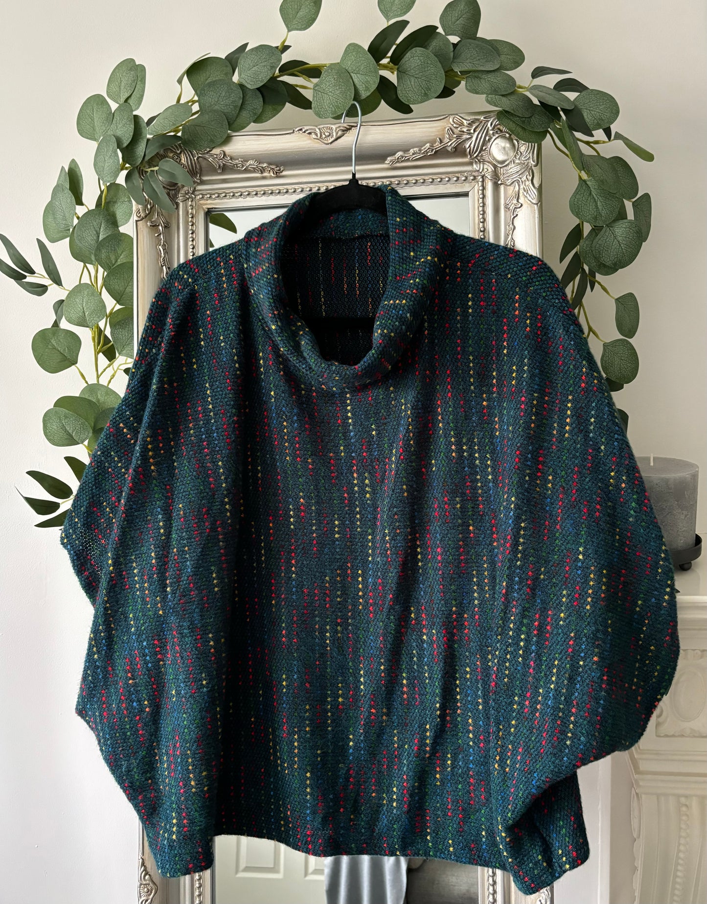 Cowl Neck Poncho Tunic