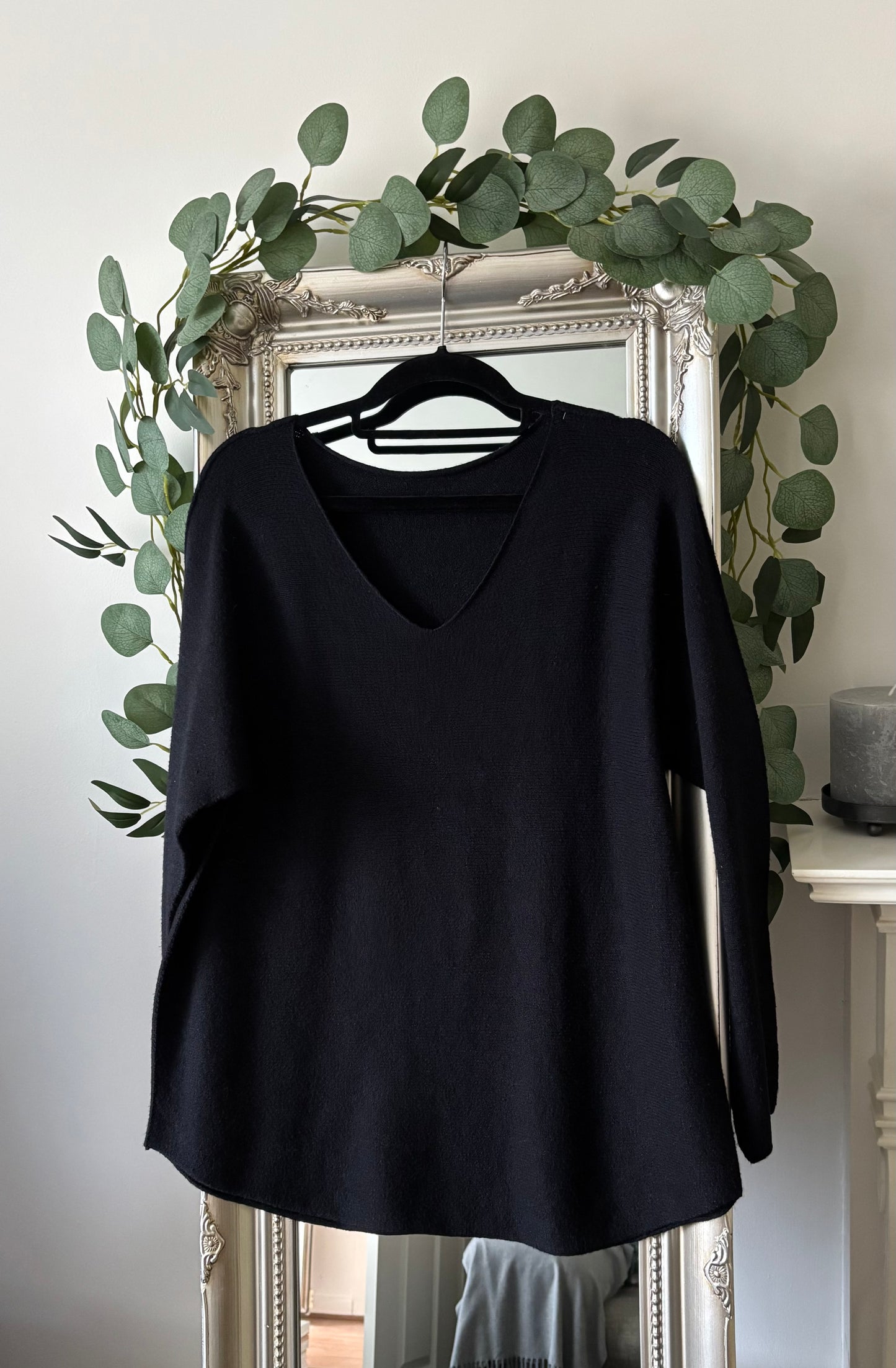 Plain V Neck Jumper