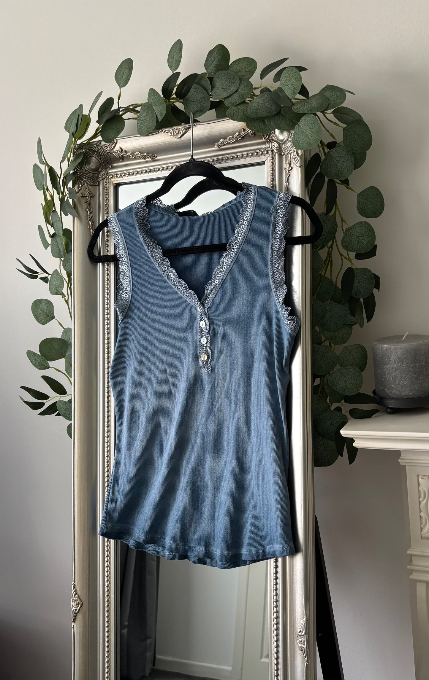 Lace Trim Vest