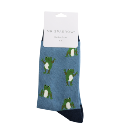 Bamboo Socks For Men - Happy Frogs