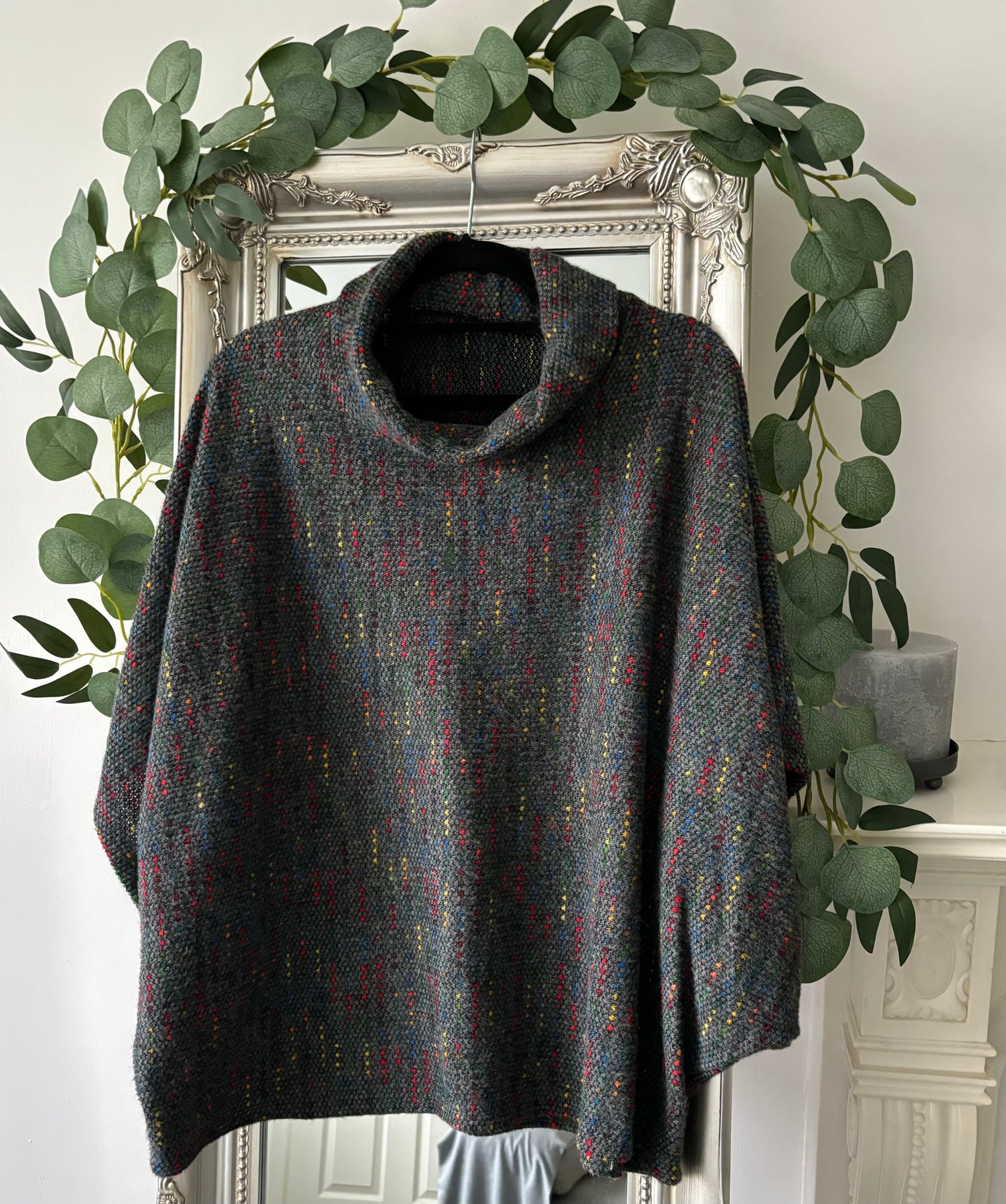 Cowl Neck Poncho Tunic