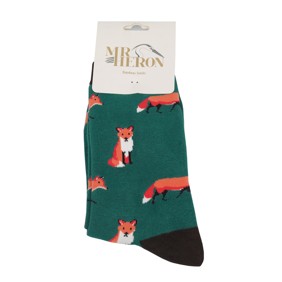 Bamboo Socks For Men - Foxes