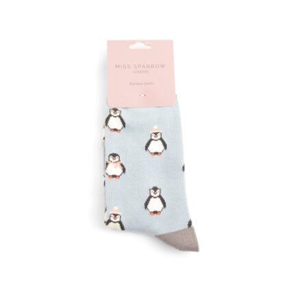 Christmas Bamboo Socks For Women - Penguins
