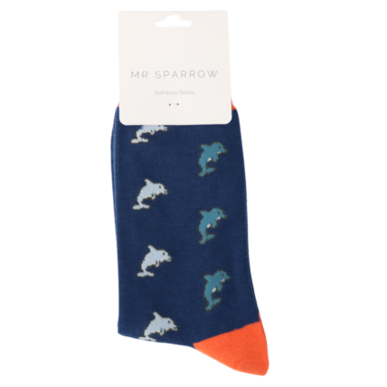 Bamboo Socks For Men - Dolphins