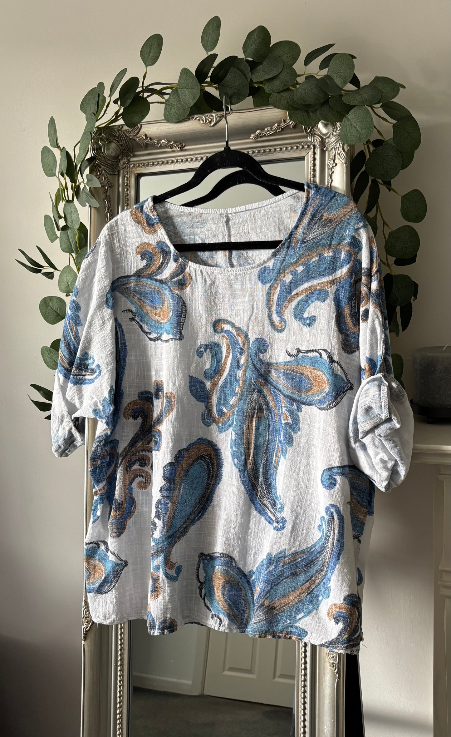 Cotton Paisley Print Tunic