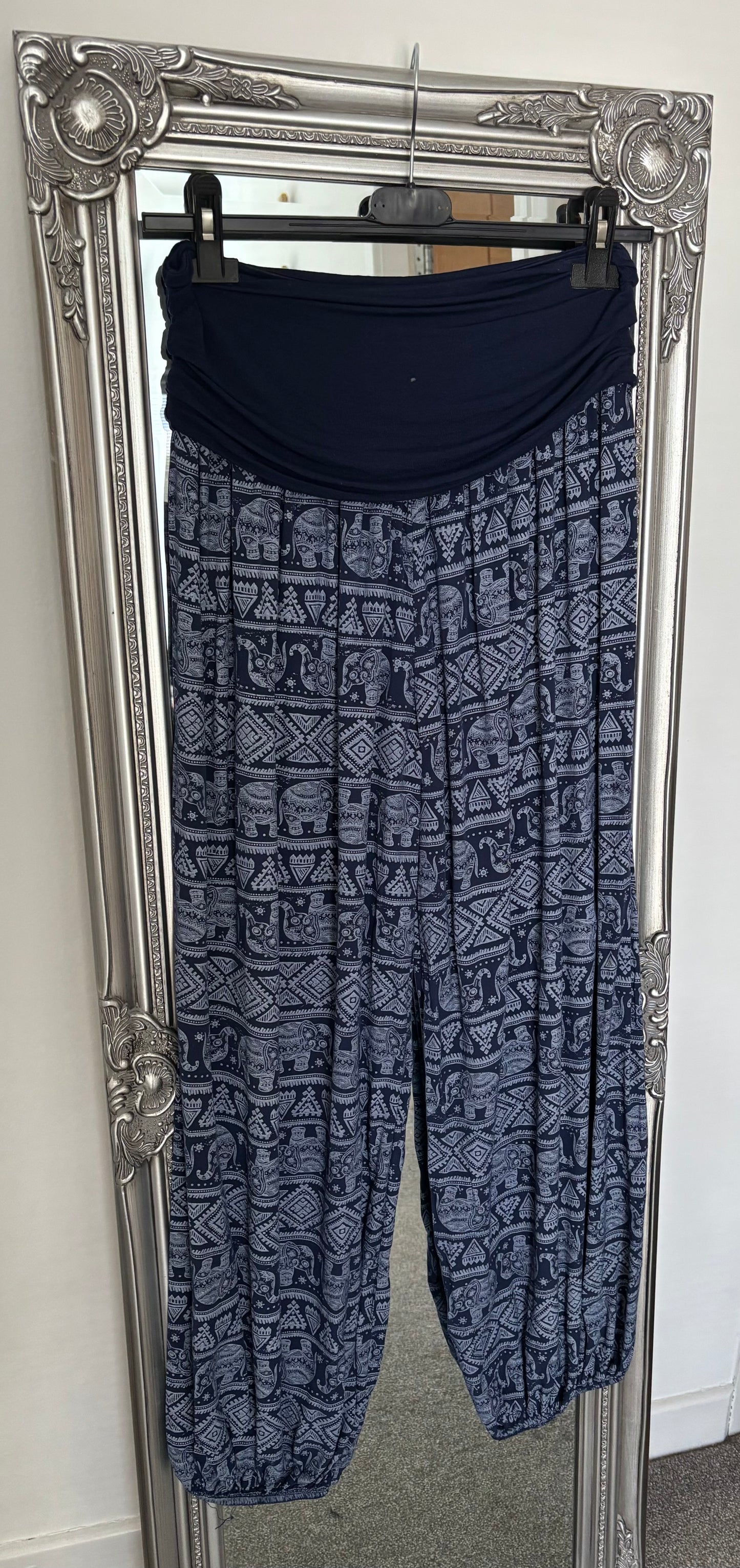 Elephant Print Harem Trousers