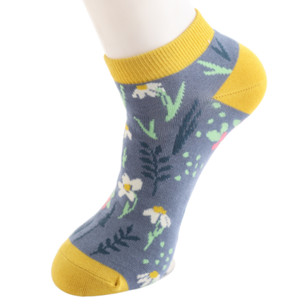 Bamboo Trainer Socks For Women - Meadow