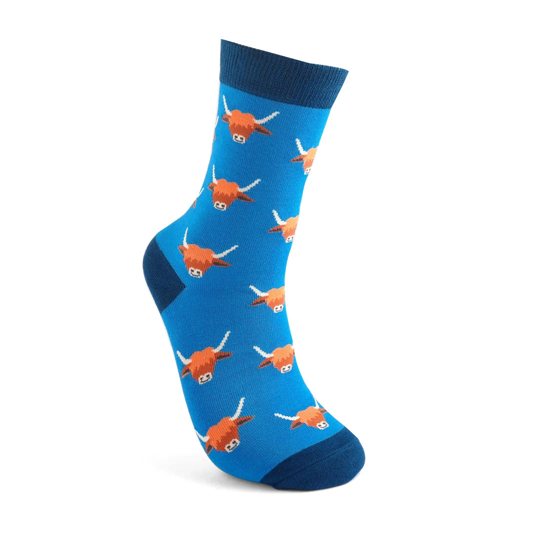Bamboo Socks For Women - Highland Cows