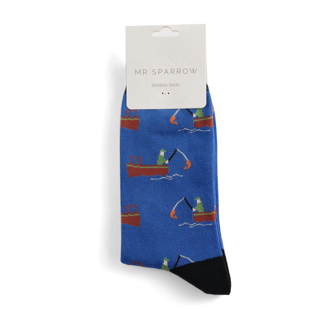 Bamboo Socks For Men - Gone Fishing