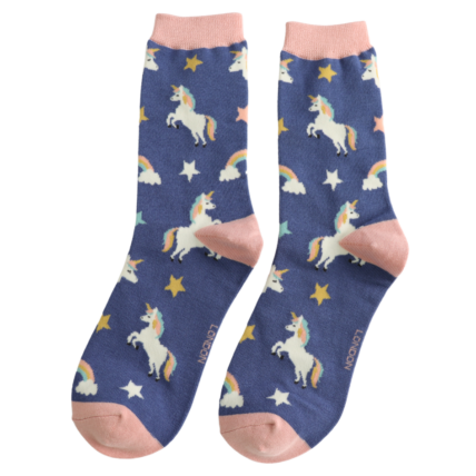 Bamboo Socks For Women - Unicorns