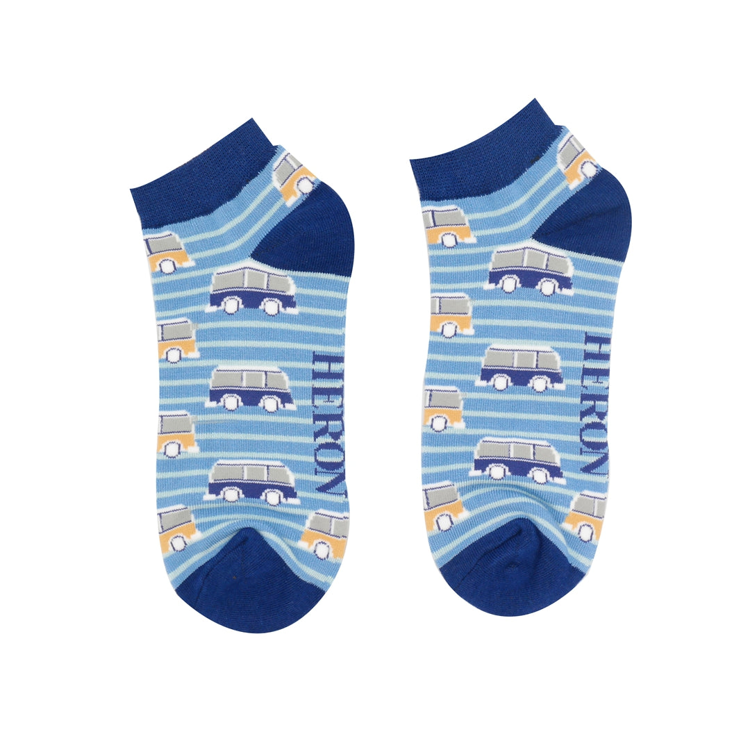 Bamboo Trainer Socks For Men - Camper Vans