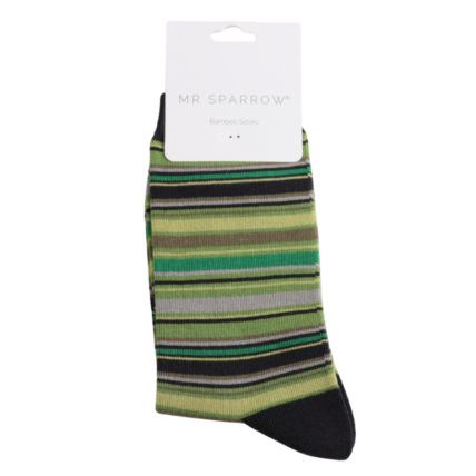 Bamboo Socks For Men - Multi Stripes