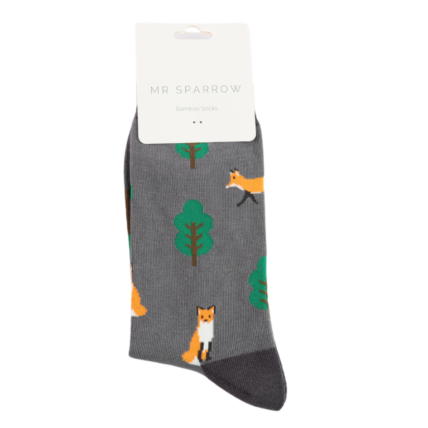 Bamboo Socks For Men - Fox in the Woods
