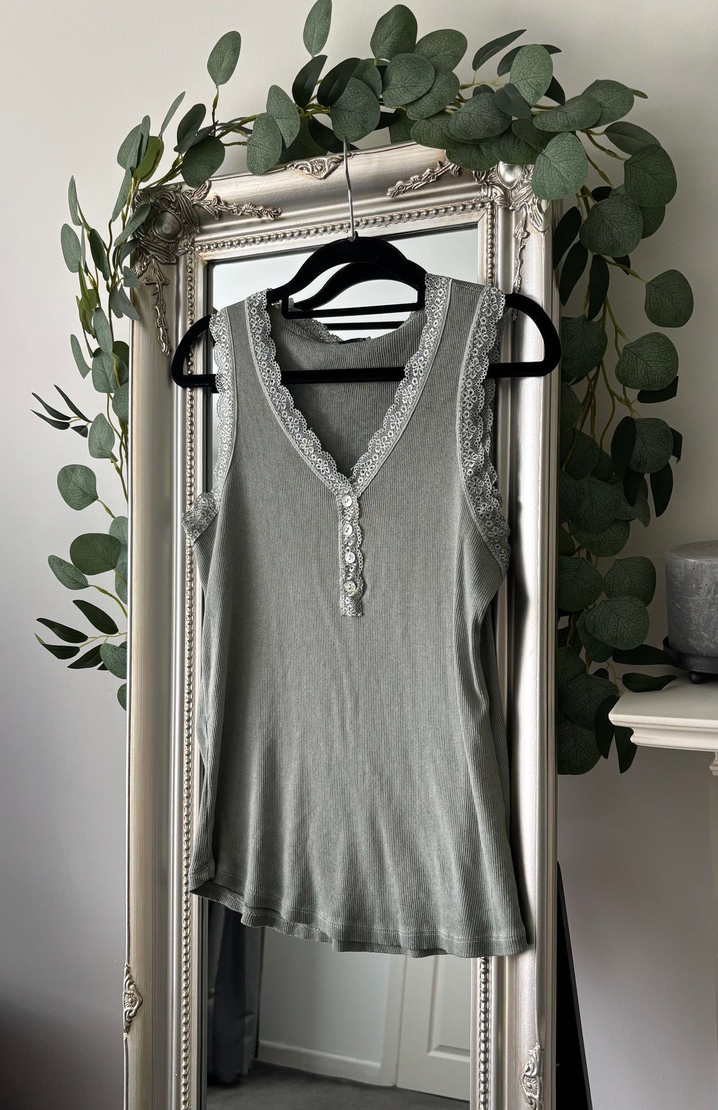 Lace Trim Vest