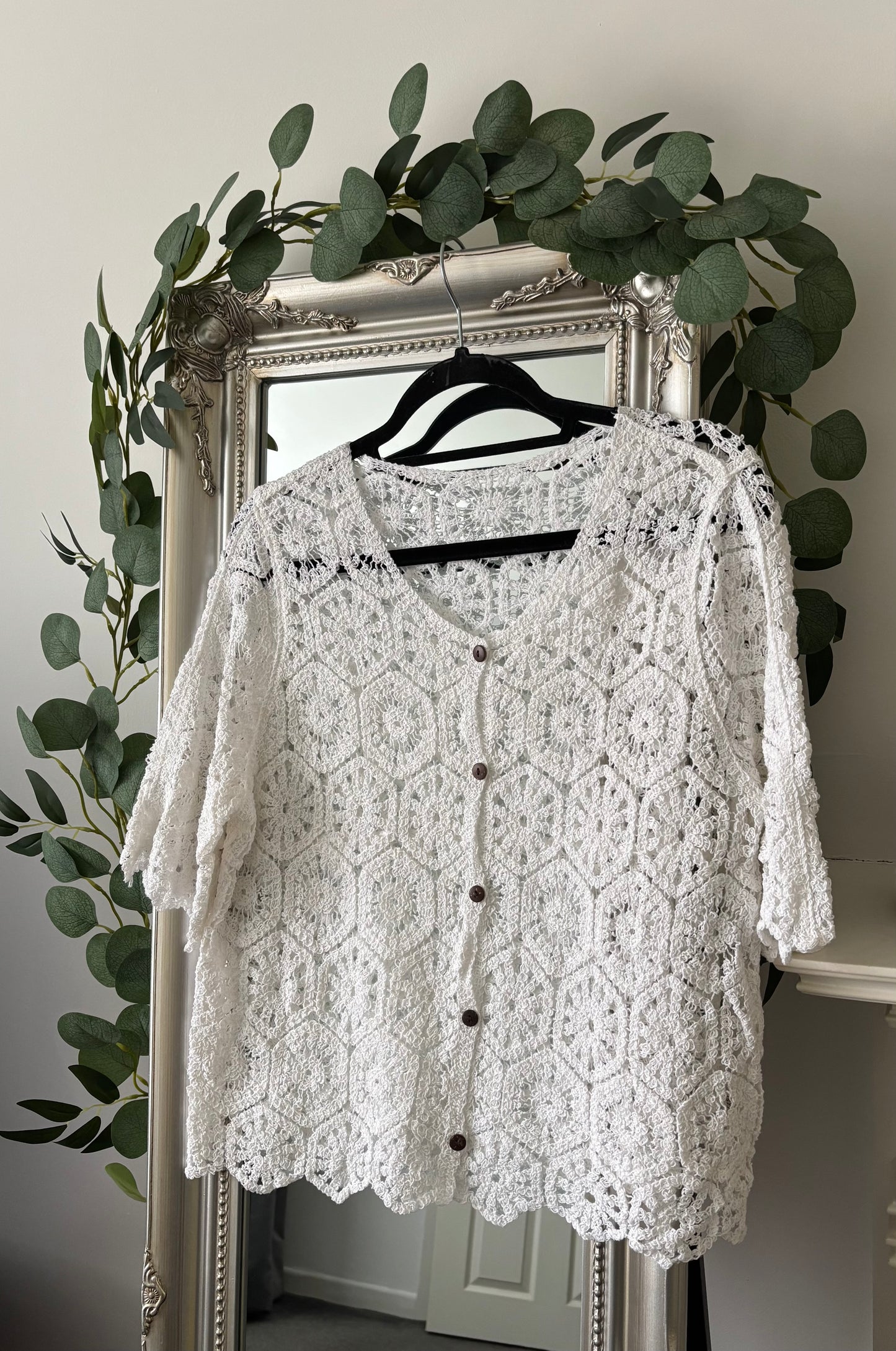 Cotton Crochet Jacket