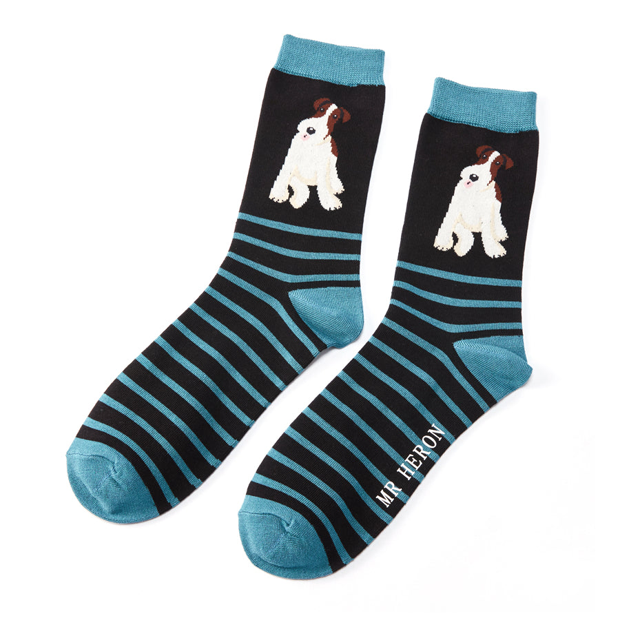 Bamboo Socks For Men - Fox Terrier