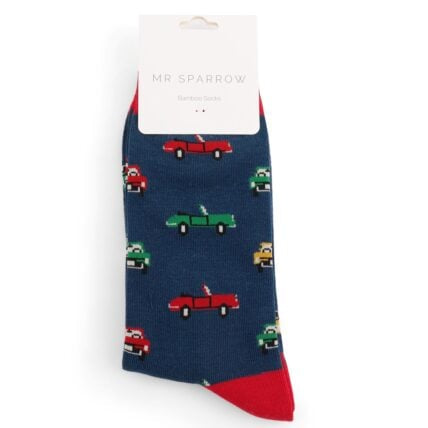 Bamboo Socks For Men - Classic Cars