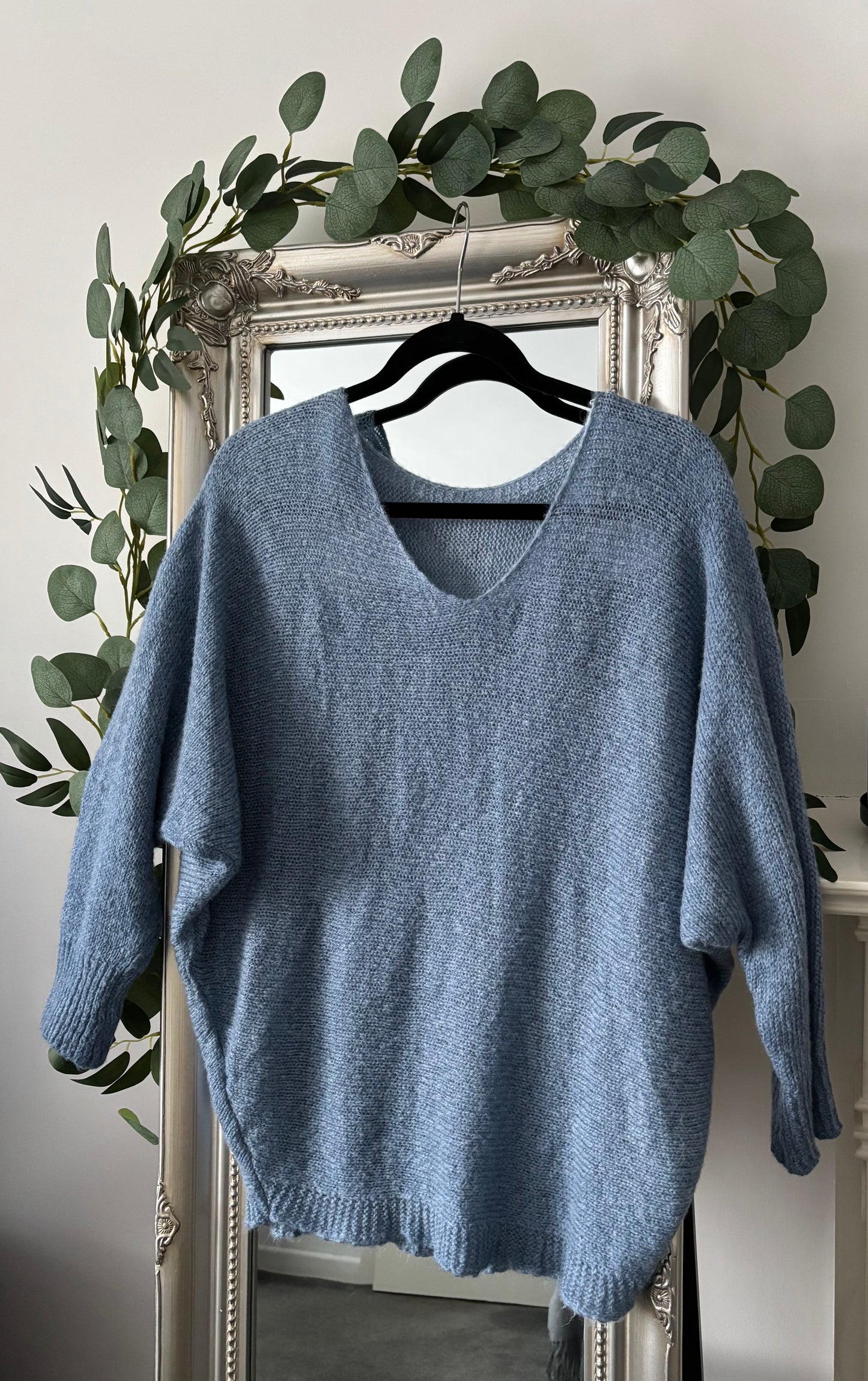 Plain V Neck Jumper