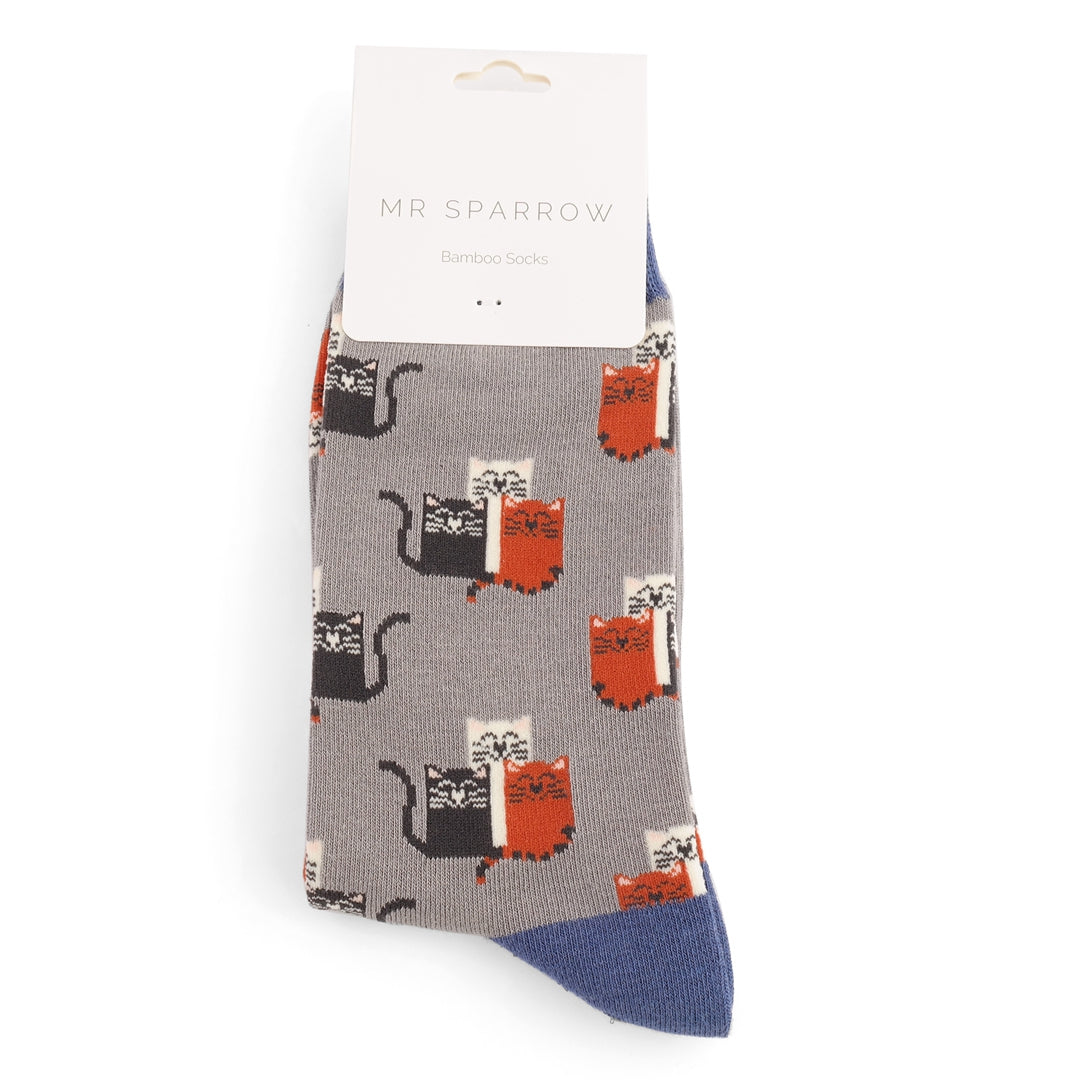 Bamboo Socks For Men - Cat Club