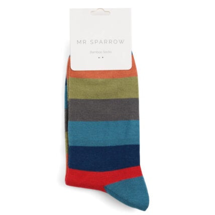Bamboo Socks For Men - Wide Stripes