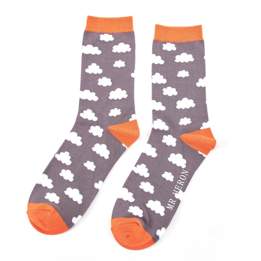 Bamboo Socks For Men - Clouds