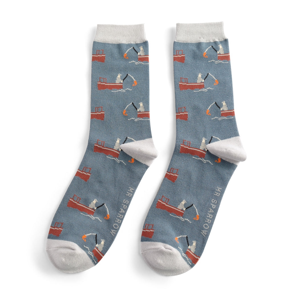 Bamboo Socks For Men - Gone Fishing
