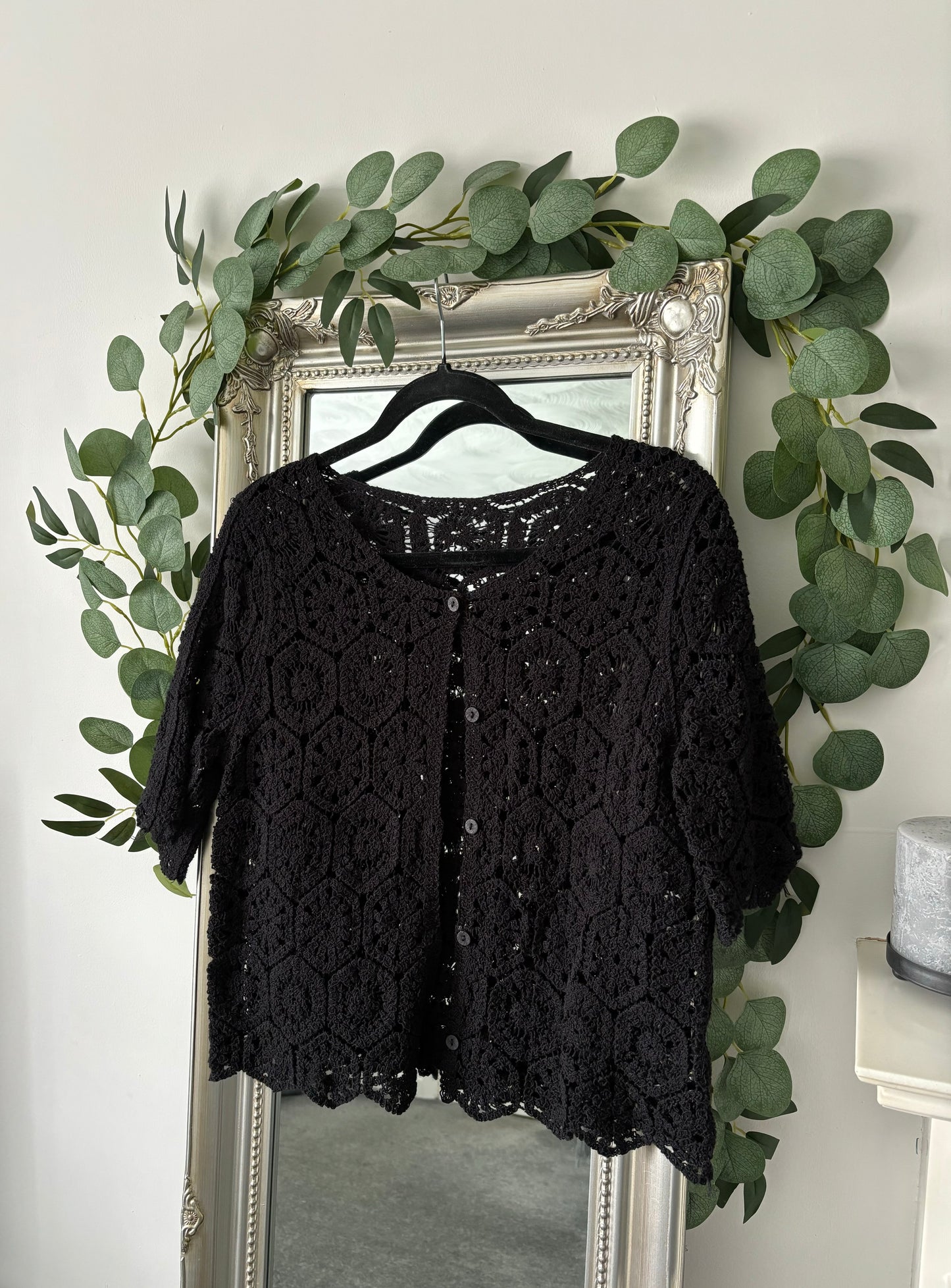 Cotton Crochet Jacket