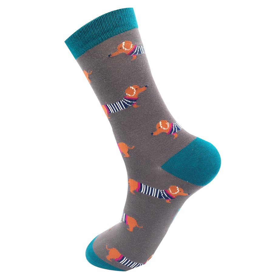 Bamboo Socks For Men - Dachshunds