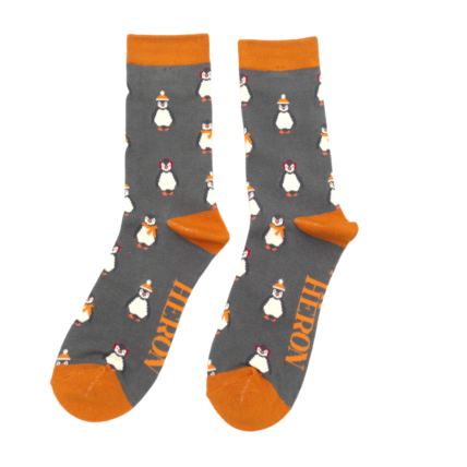 Christmas Bamboo Socks For Men - Penguins