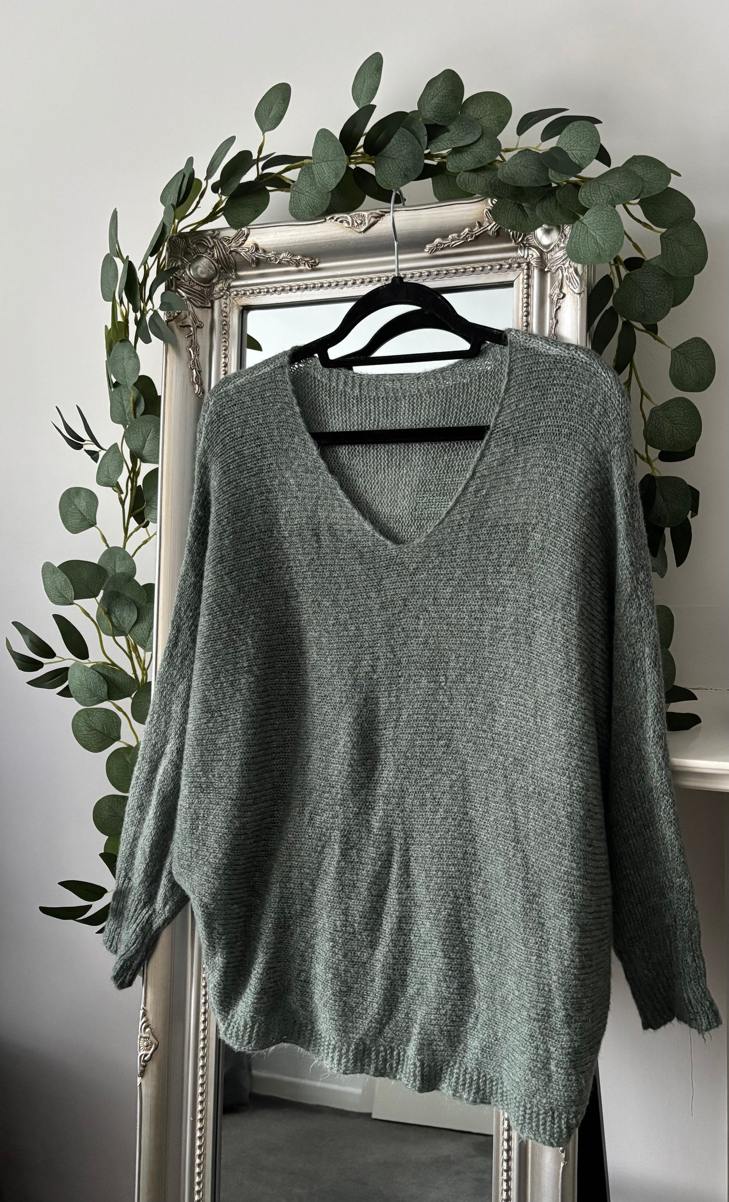 Plain V Neck Jumper