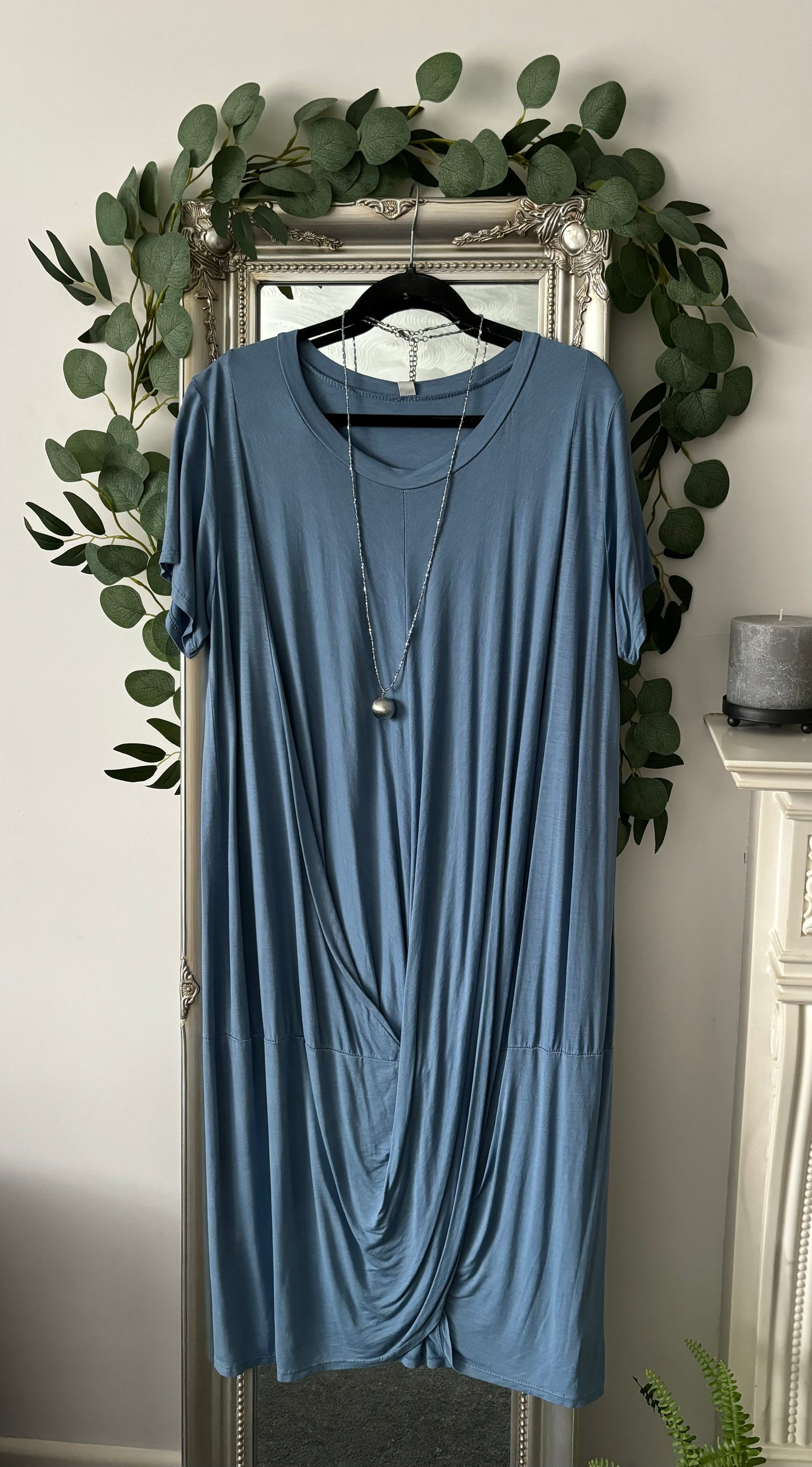 Plain Jersey Twist Dress