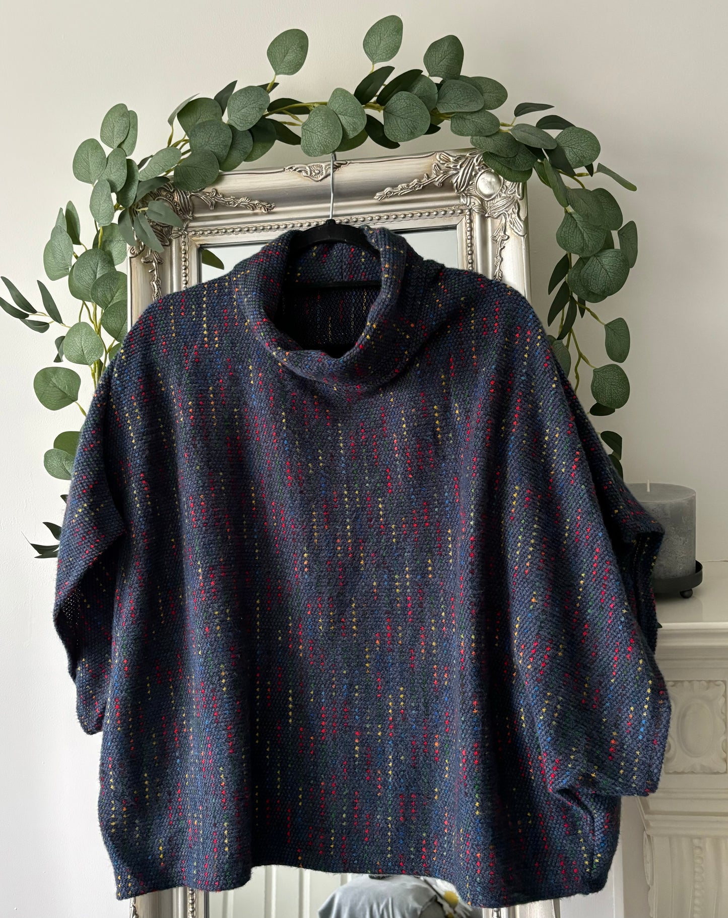 Cowl Neck Poncho Tunic