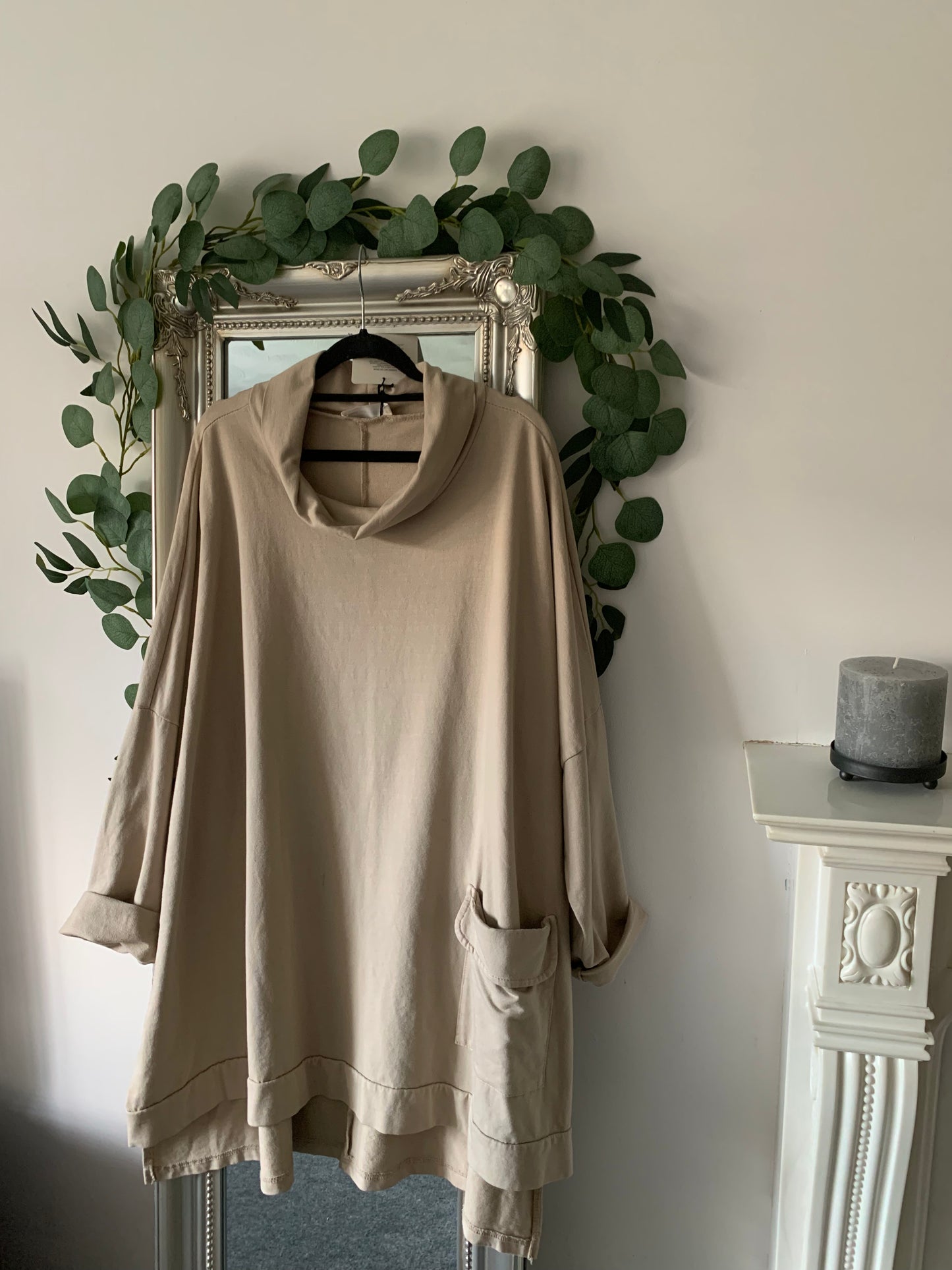 Cowl Neck Jersey Tunic
