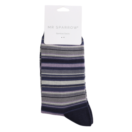 Bamboo Socks For Men - Multi Stripes