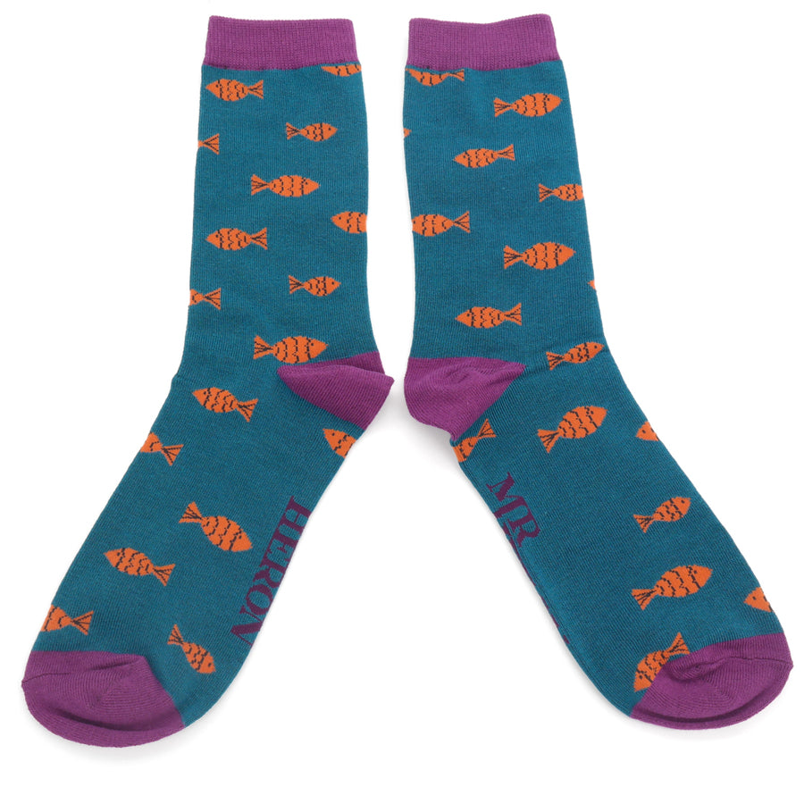 Bamboo Socks For Men - Fish