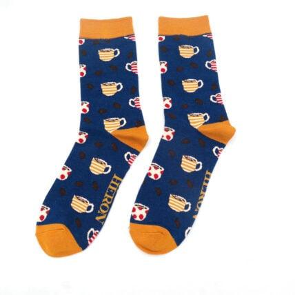 Bamboo Socks For Men - Coffee Shop