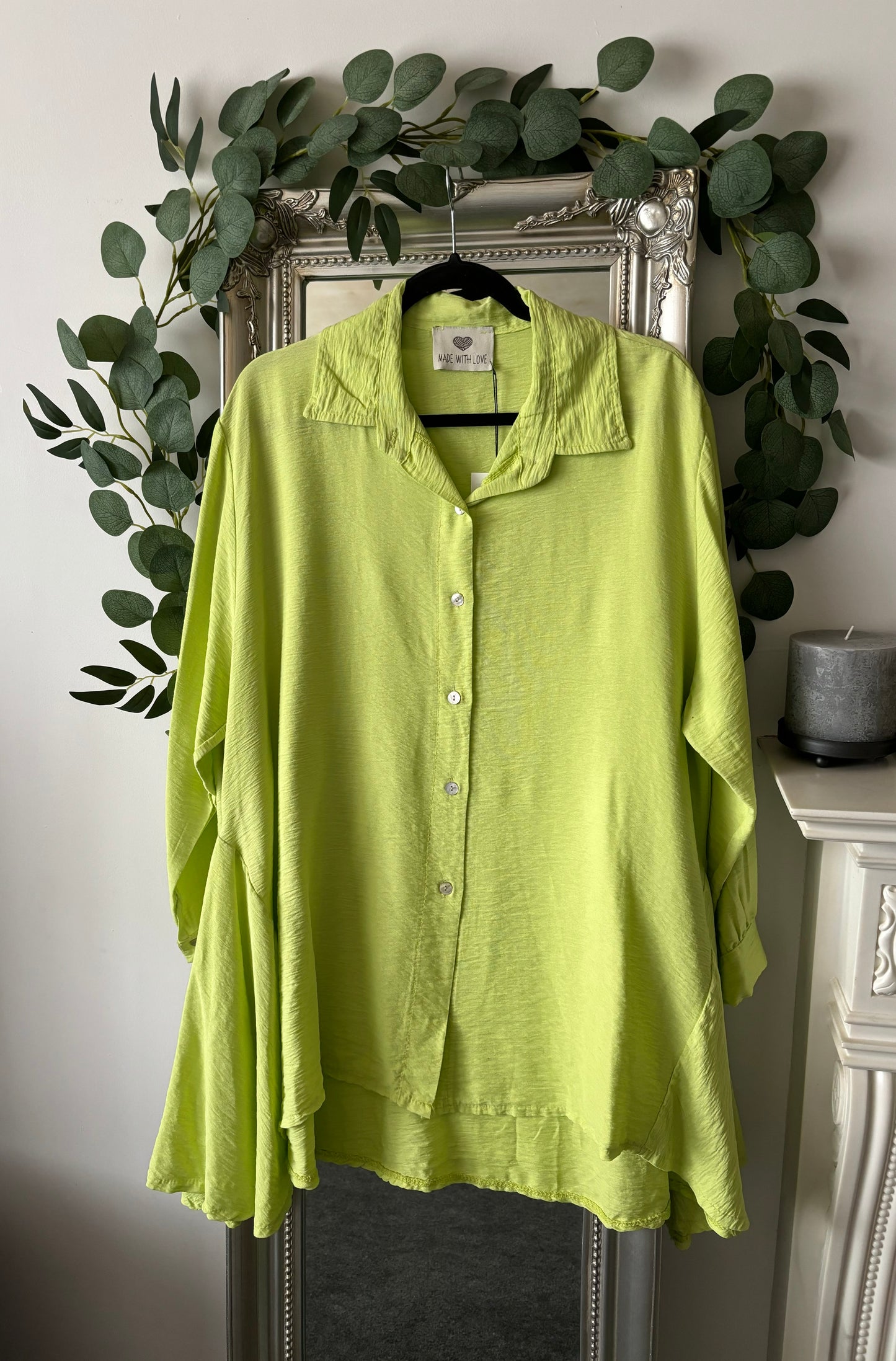 Plus Size Plain Shirt/Jacket