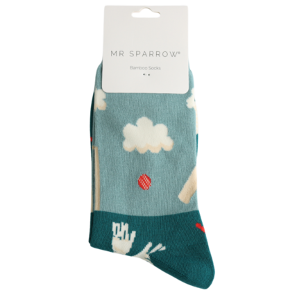 Bamboo Socks For Men - Cricket Scene