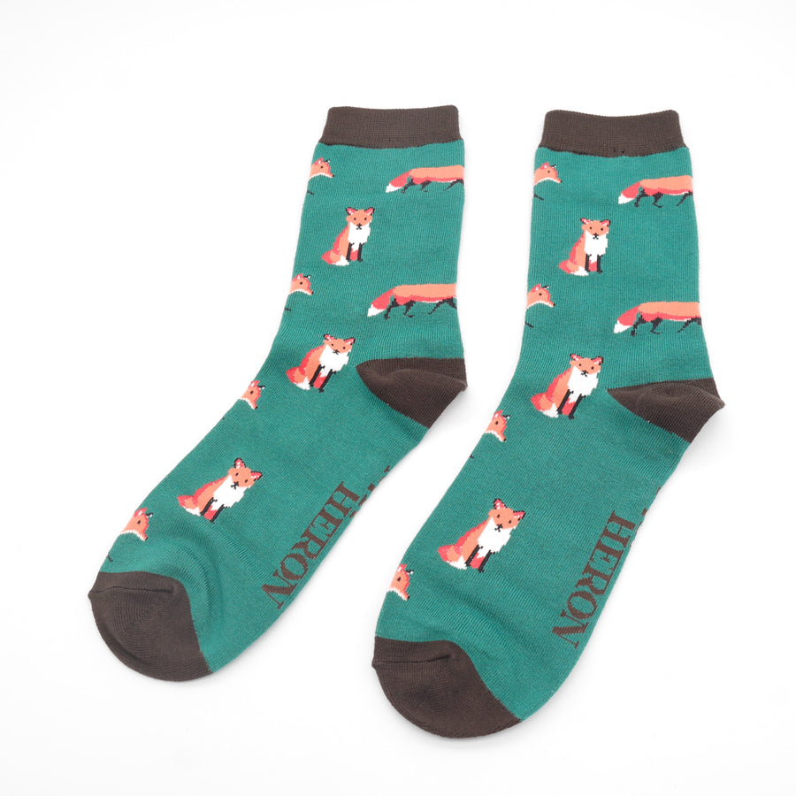 Bamboo Socks For Men - Foxes