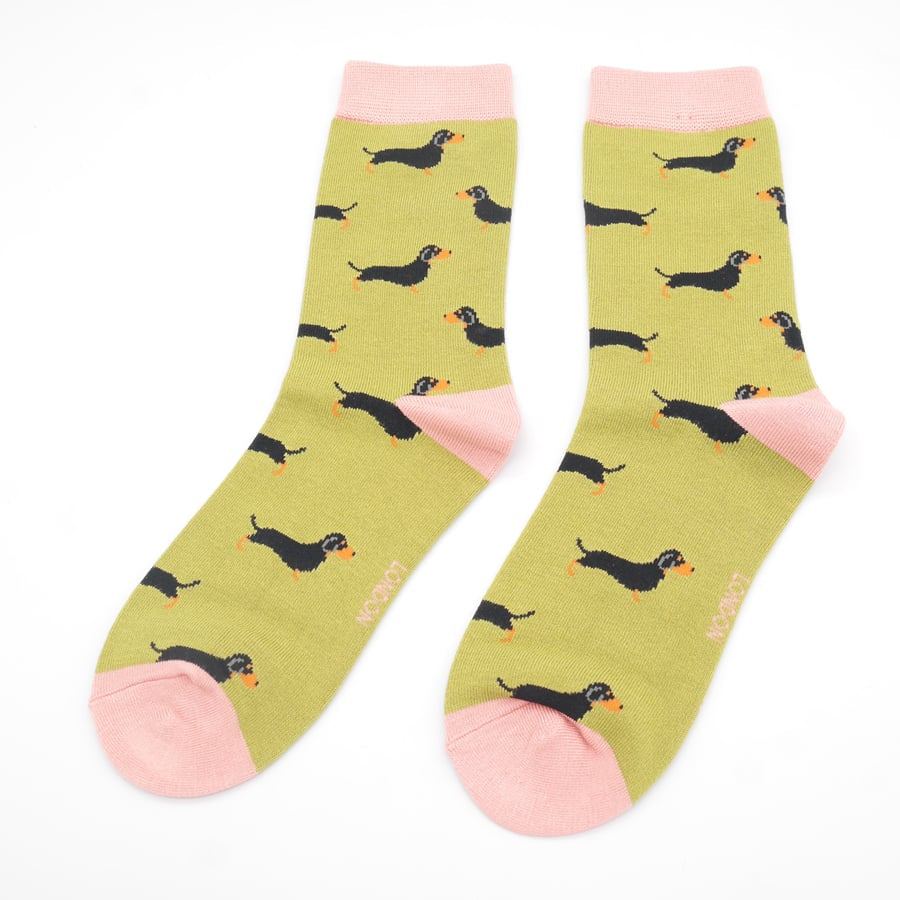 Bamboo Socks For Women - Dachshunds