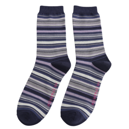 Bamboo Socks For Men - Multi Stripes
