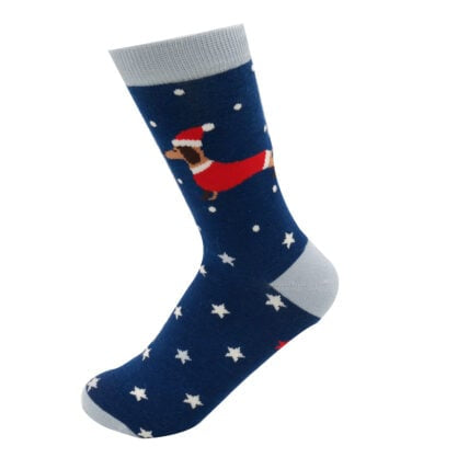 Christmas Socks For Women - Festive Sausage Dogs